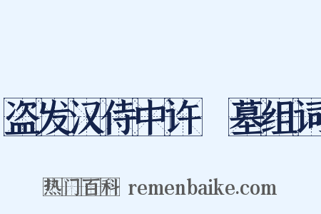 盗发汉侍中许彧墓组词是什么意思的图片